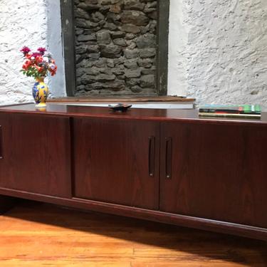 Mid century credenza mid century console cabinet Danish modern buffet rosewood cabinet 