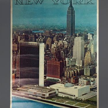 1960s New York Poster American City Poster 25.5&amp;quot; x 37.5&amp;quot; Vintage Poster 