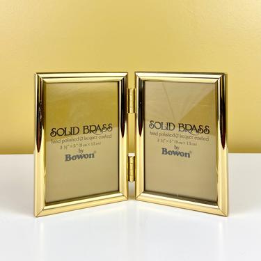 Solid Brass Folding Photo Frame by Bowon 