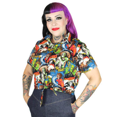 Hollywood Monsters Horror Knot Top XS-3XL 