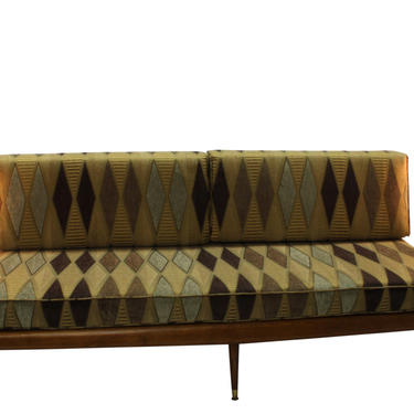 Mid Century Modern, danish, retro, Vintage upholstered 1950's Daybed, floating sofa, Adrian pearsall platform couch 