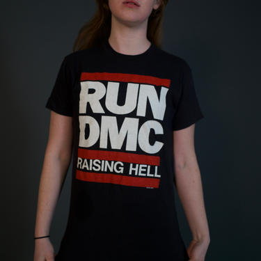 RARE Vintage '86 RUN DMC &quot;Raising Hell&quot; Tour T-Shirt by ThunderbirdSalvage
