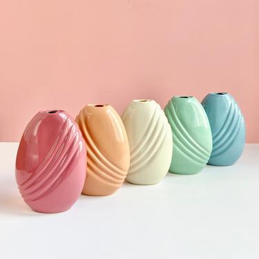 Plastic Art Deco Bud Vase - Multiple Colors Available 