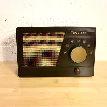 1951 Firestone AM Radio Mid Century Modern 4A90 Elec Restored 