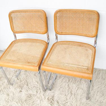 Vintage Marcel Breuer Chairs with Blonde Stain -  (2 Available and SOLD SEPARATELY) 