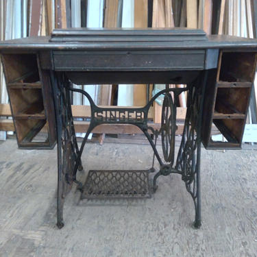 Singer sewing machine table.