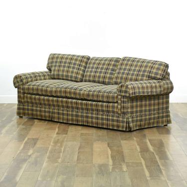 Vintage Tartan Upholstery Sofa
