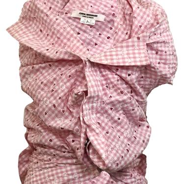 Junya Watanabe for Comme des Garcons Pink Gingham Blouse
