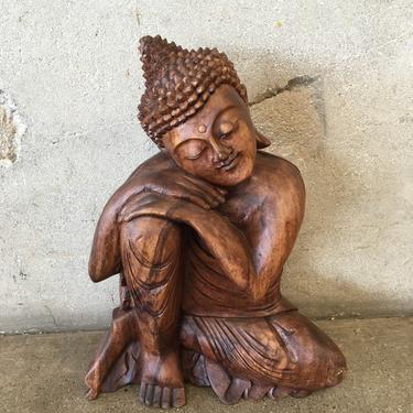 Hand Carved Teak Wood Buddha