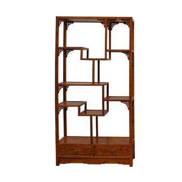 Chinese Rosewood Display Curio Cabinets Room Divider cs4947-2S