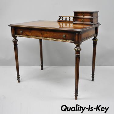 Small Antique French Louis XVI Style Walnut Ladies Writing Desk Console Table