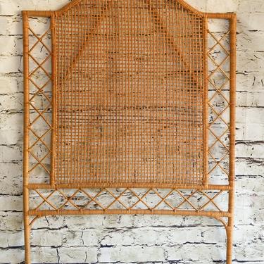 SHIPPING NOT FREE! Vintage Rattan Headboard/Wall Art/ Local pick up or Your shipper! 