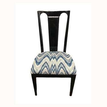 AVAILABLE: Black Lacquered Dining Chair 