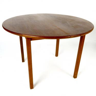 Round Teak Dining Table With Leaf