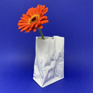 Vintage Rosenthal Paper Bag Vase