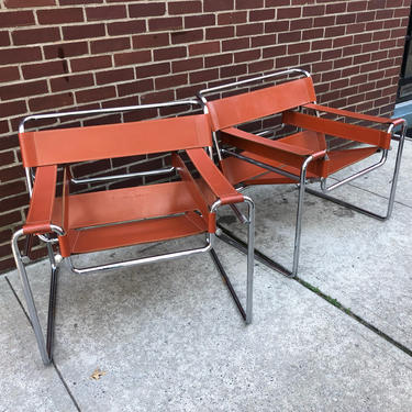 Pair of Marcel Breuer Wassily Chairs- Mint Condition 