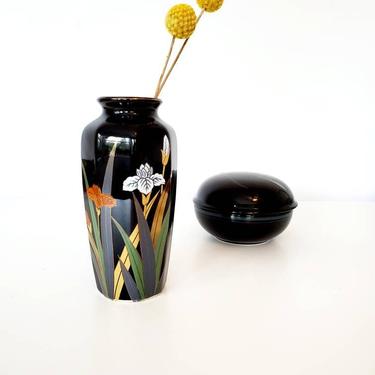 Vintage Otagiri Japanese Iris Vase 
