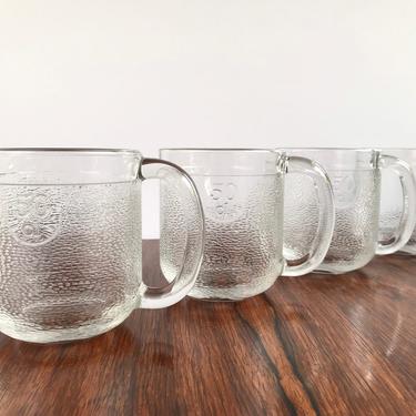 Vintage iittala Krouvi Glass Beer Mugs by Oiva Toikka - Set of Four 