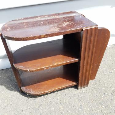 Little End Table with Magazine Pocket As Is