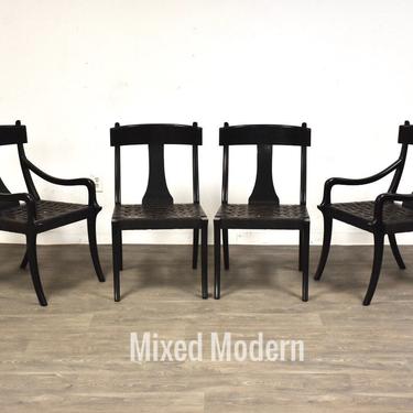 Klismos Robsjohn Gibbings Style Dining Chairs - Set of 4 
