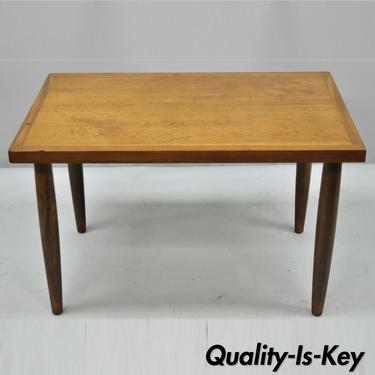 Vintage Mid Century Modern Walnut Rectangular Side End Table Danish Style