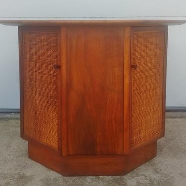 Vintage Modern Conant Ball Octagon End Side Table 