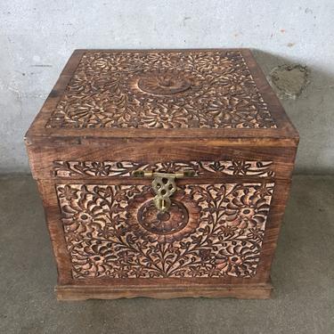 Carved Wood Trunk