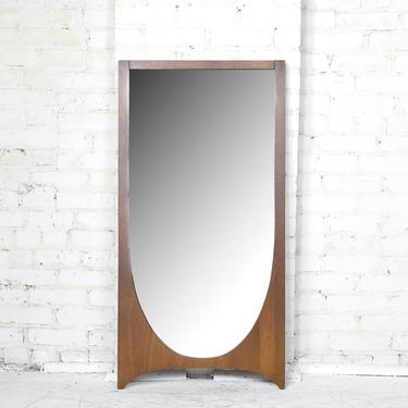 Vintage mcm vertical wall hanging &amp;quot;Brasilia&amp;quot; Brasilia sculptural brutalist mirror 42&amp;quot;x21&amp;quot; | Free delivery in NYC and Hudson Valley areas 