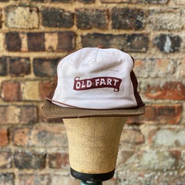 Vintage Old Fart Snapback Mesh Hat Retro Grandpa Trucker Cap 