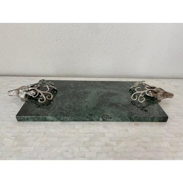 Stag Deer Head Marble Cheese Board Charcuterie Tray 