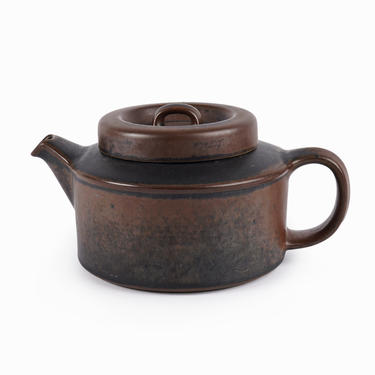 Arabia of Finland Ceramic Teapot Ruska Series Mid Century Modern 