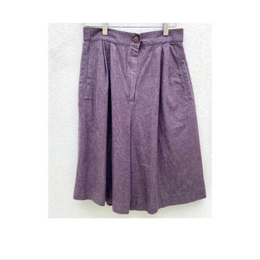 Purple High Rise Wide Leg Shorts  \/ W: 26\/ 27\u201d