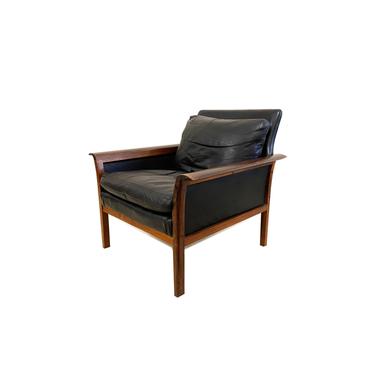 Knut Saeter for Vatne Leather Vintage Lounge Chair 