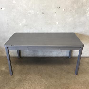 Refinished Industrial Metal Table