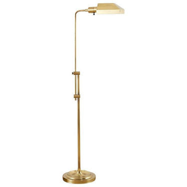 Midcentury Style Adjustable Brass Pharmacy Floor Lamp by ErinLaneEstate