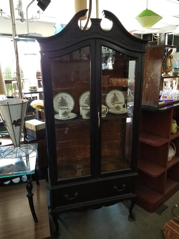 Vintage small scale curio cabinet