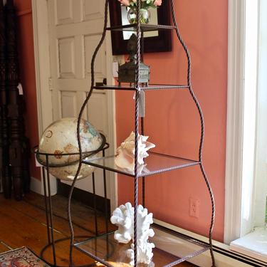 Hollywood Regency Rope & Tassel Tiered Shelf, made famous by Coco Chanel