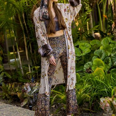 Hermia Faux Fur Koi Kimono 