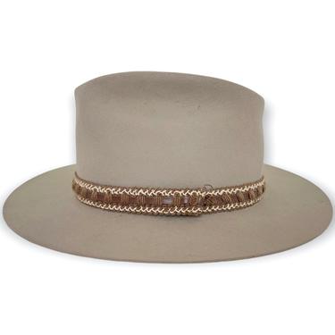 Vintage STETSON Western Hat ~ size 7 1/4 ~ Cowboy ~ Fur Felt Fedora ~ 4X Beaver 