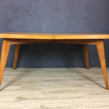 SALE - Mid Century Solid Maple Dining Table 