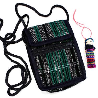 Deadstock VINTAGE: 1980s - Tiny Native Guatemalan Small Padded Bag Pouch - Native Textile - Coin, Kids - Boho, Hipster - SKU 1-C4-00029779 