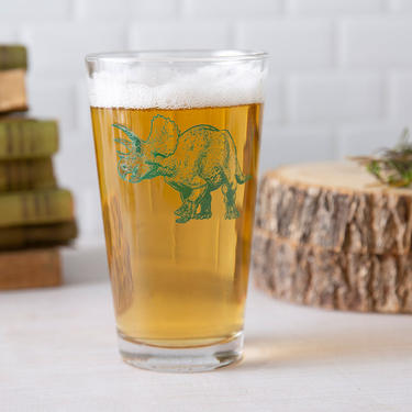Triceratops Pint Glass