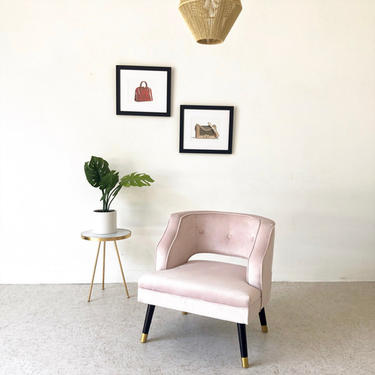 Pink Velvet Maddie Chair 