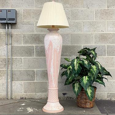 LOCAL PICKUP ONLY ———— Vintage Plaster Floor Lamp 