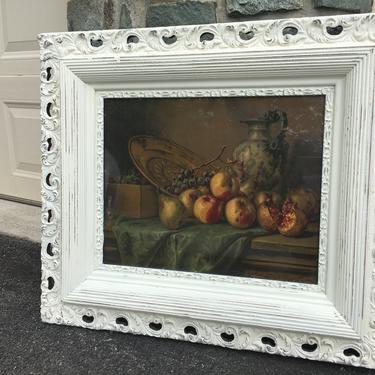 Antique Print in Shabby Chic Frame