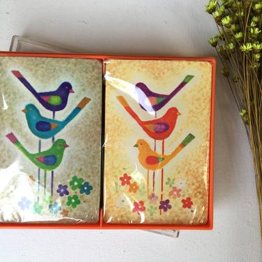 Vintage Bird Playing Cards By Stardust, Set Of 2 Decks Of Cards Still In Original Plastic Wrap, Not Original Box 