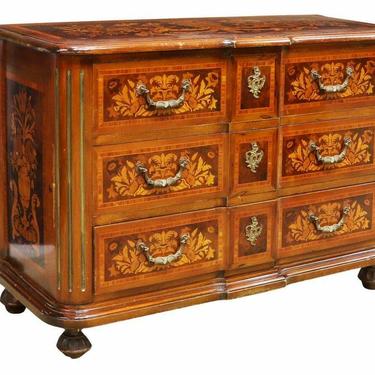 Commode / Dresser, Dutch Style Floral Marquetry, Vintage / Antique, Handsome!