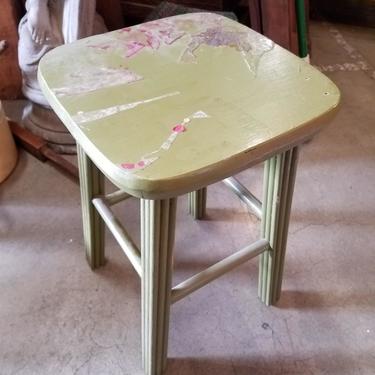 Cute green stool