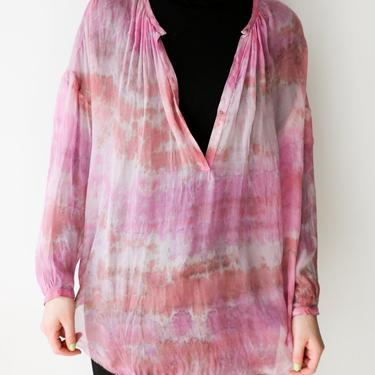 Raquel Allegra Sheer Dyed Blouse, Size 0