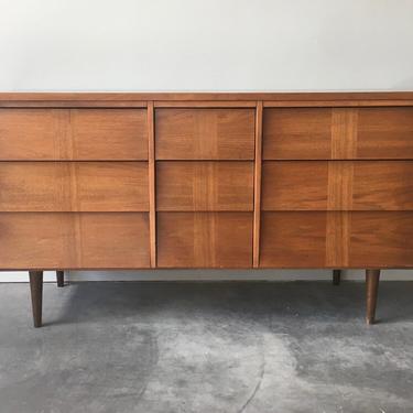 vintage mid century modern lowboy dresser by Ward Furniture